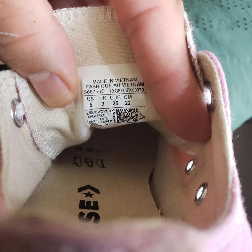 Converse Chuck Taylor All Star Lift Shoes Womens Size 5‎ Pink Platform Canvas